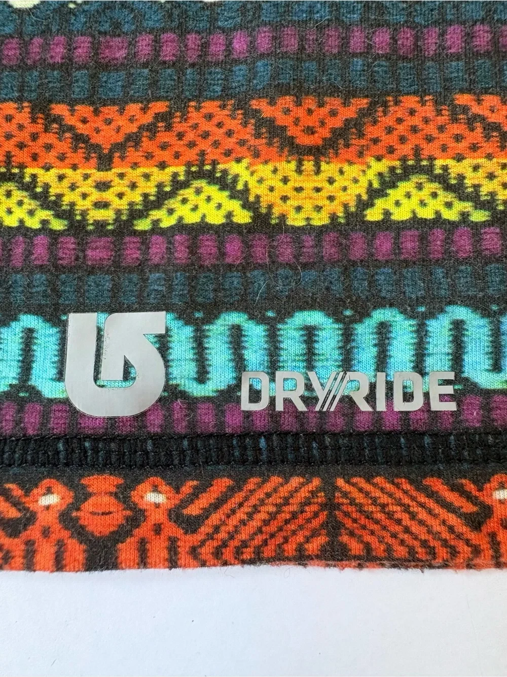 Burton DryRide Gaiter Wool Sport Lightweight MultiColor Sun Protection USA Aztec